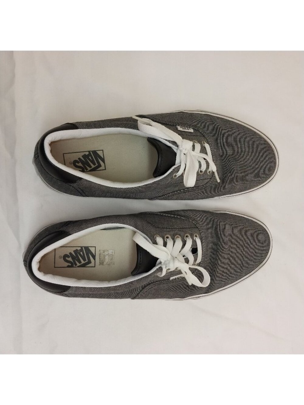 Mens Vans Size 12 Gray Lace-Up Canvas Shoes